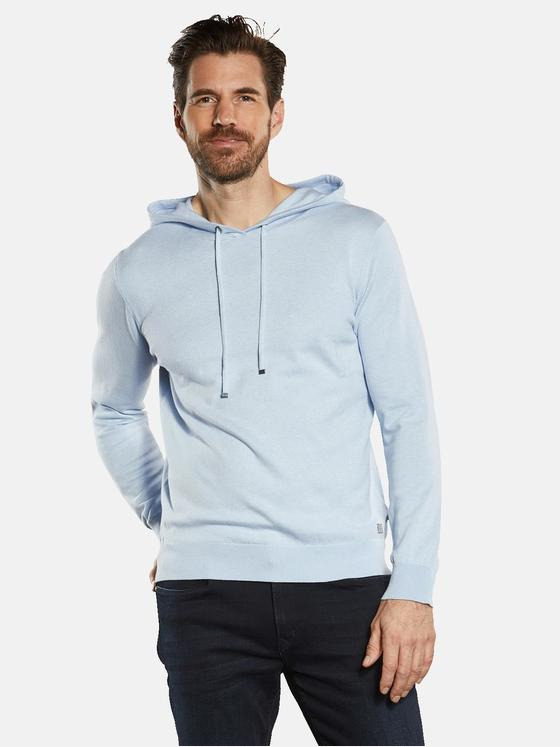 ENGBERS GERMANY Herren Sweatshirt mit Seidenanteil Hellblau 34624