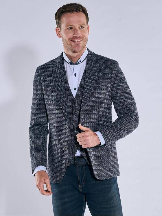 engbers Herren Freizeit-Sakko gemustert Saphirblau 39416