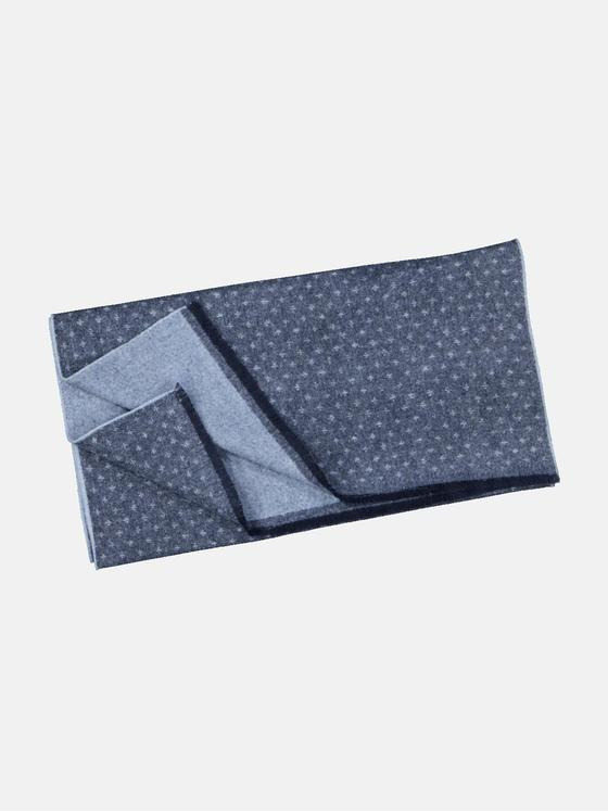 emilio adani Herren Schal gemustert Blau 35906