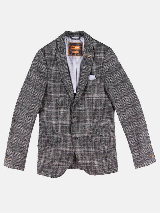 emilio adani Herren Modisch kariertes Sakko Slim Fit Braun 29979
