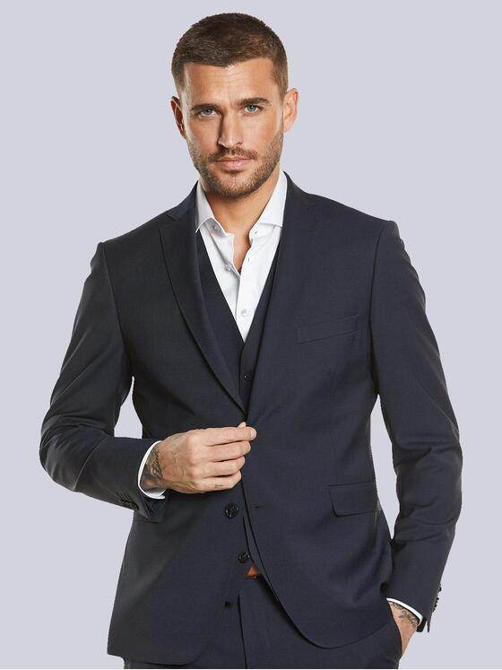 emilio adani Herren Anzugsakko Slim Fit Saphirblau 33491