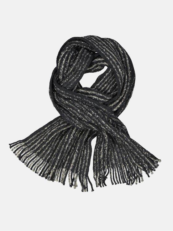 engbers Herren Schal gestreift Silbergrau 33874