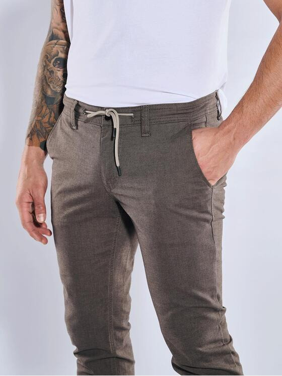 emilio adani Herren Chino slim fit Braun 36265
