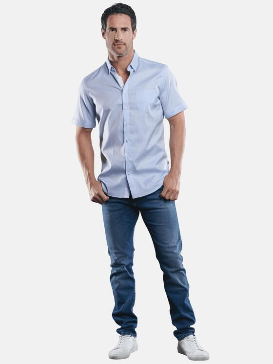 engbers Herren 100% bügelfreies Hemd Hellblau 29454