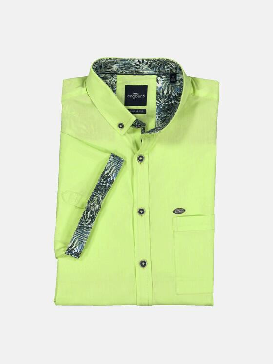 engbers Herren Kurzarm-Hemd regular Grün 36875