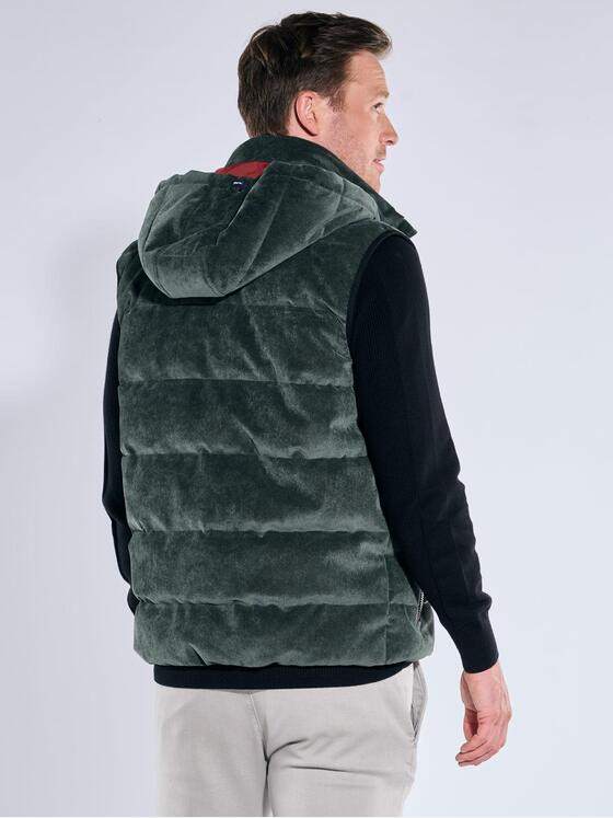 engbers Herren Cord-Weste mit Funktionsdetails Dunkelgruen 39247