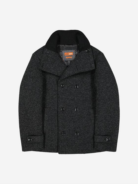 emilio adani Herren Mantel regular Anthrazit 37575