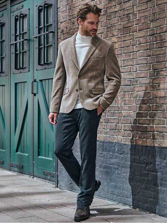 engbers Herren Sakko mit heraustrennbarem Inlet Hellbraun 39417