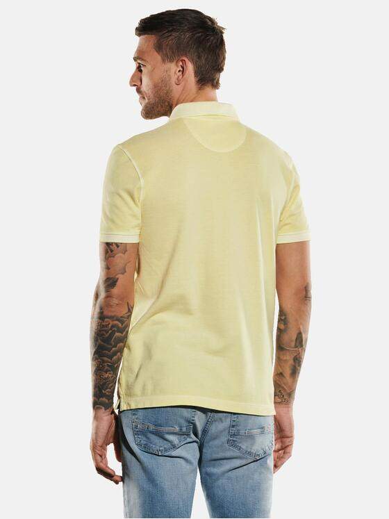 emilio adani Herren Polo-Shirt slim fit Gelb 35020