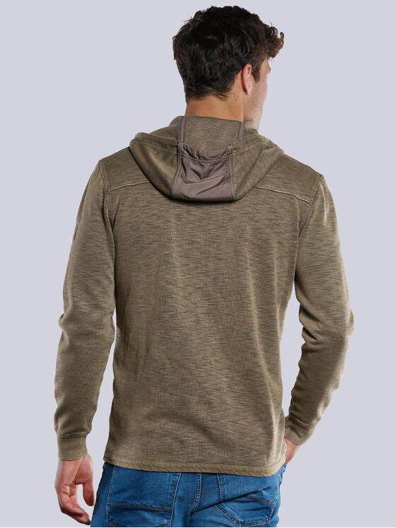 engbers Herren Sweatjacke mit Kapuze Braun 33747