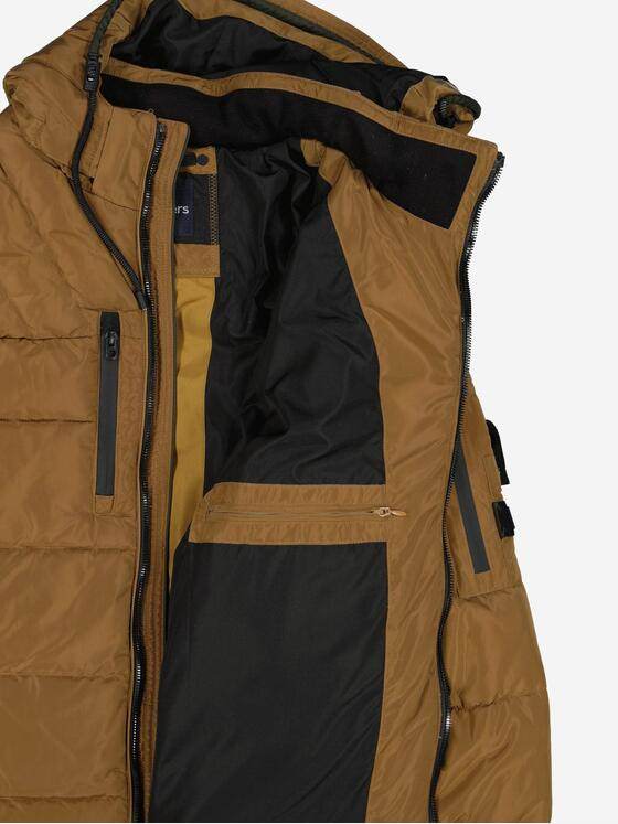 engbers Herren Steppjacke mit abnehmbarer Kapuze Safrangelb 37456