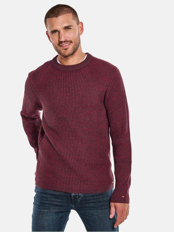 emilio adani Herren Rundhals Pullover Rot 33846