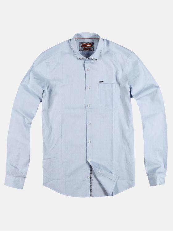 emilio adani Herren minimal Print-Hemd mit floralen Details Blau 29508