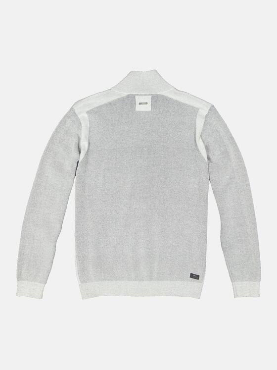 engbers Herren Strickjacke mit Zipper Hellgrau 34554