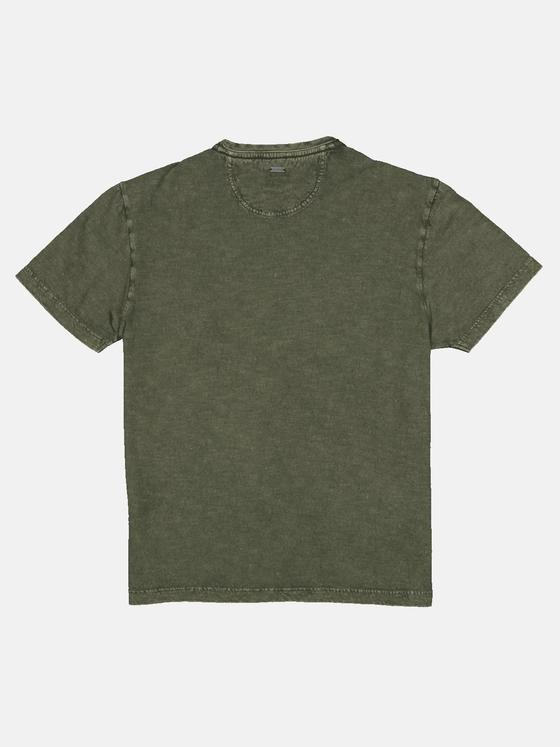engbers Herren T-Shirt mit Leinenanteil Oliv 33112