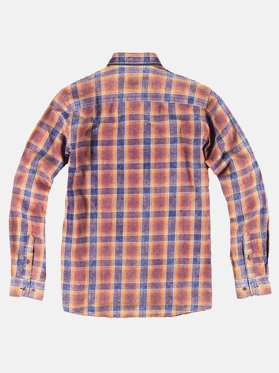 engbers Herren Speziell gewaschenes Karohemd Dunkelorange 31270