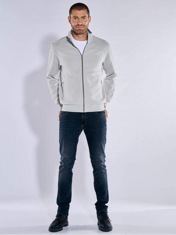 engbers Herren Sweatjacke regular Silbergrau 37735