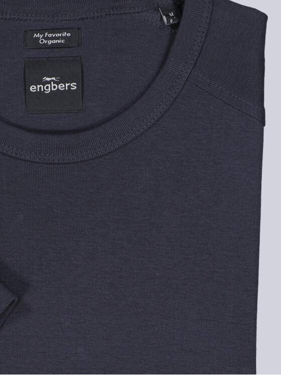 engbers Herren Basic-Shirt "My Favorite" organic Saphirblau 34381