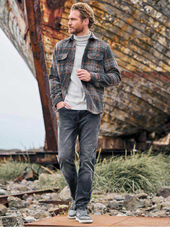 engbers Herren Overshirt in Teddy-Qualität Rostorange 39469