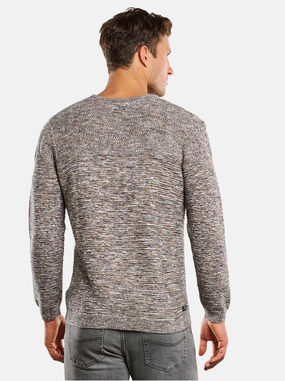 engbers Herren Pullover strukturiert Schwarzbraun 33710