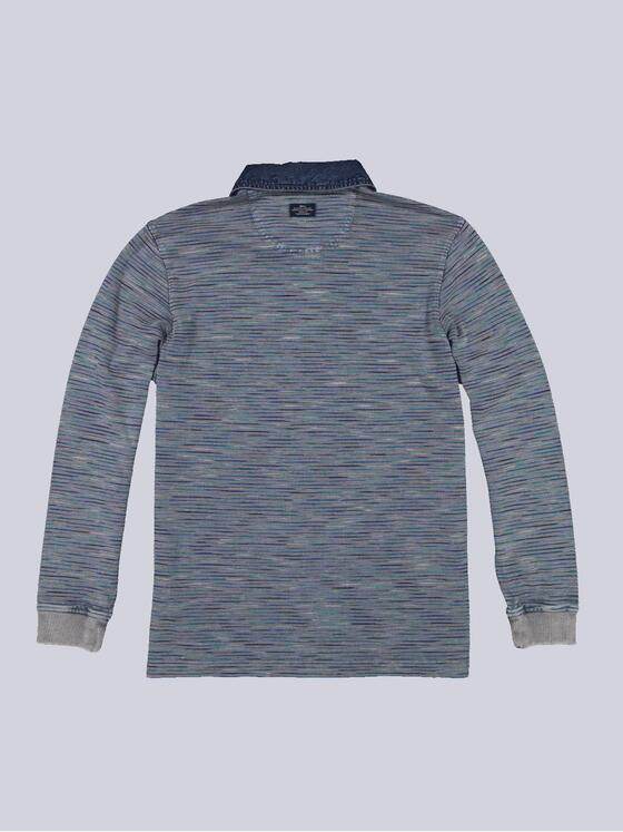engbers Herren Langarm-Shirt mit Polo-Kragen Grau 35636