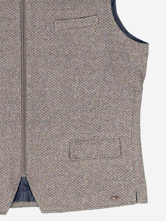 emilio adani Herren Sakko-Weste slim fit Hellbraun 37256