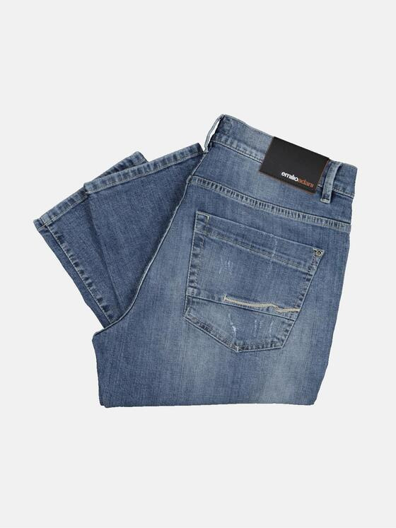 emilio adani Herren Super-Stretch-Jeans slim fit Blau 35228