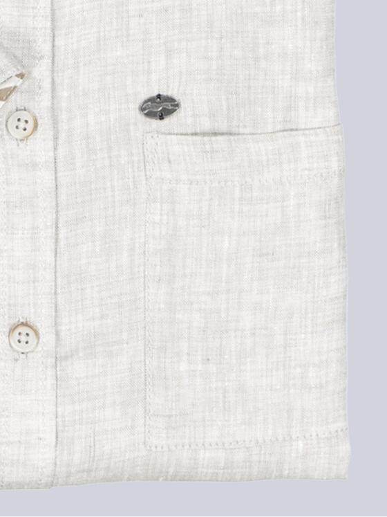 engbers Herren Kurzarm-Hemd aus Leinen Sand 38200