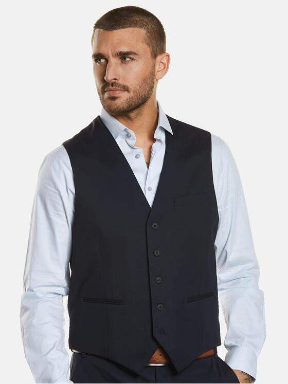emilio adani Herren Sakko-Weste slim fit Blau 34586