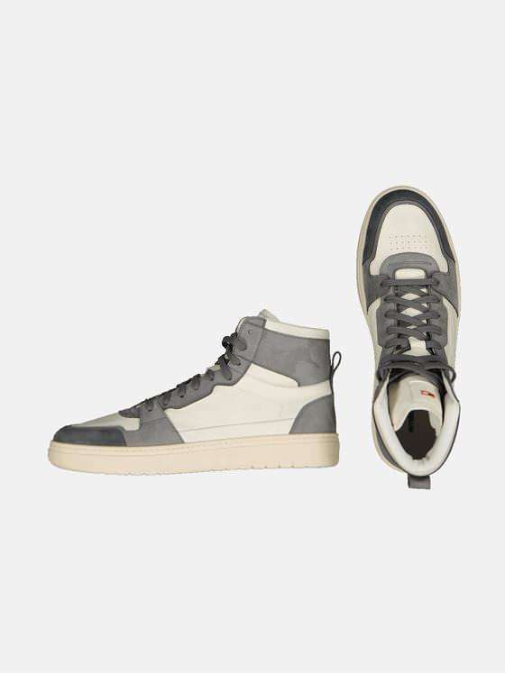 emilio adani Herren Sneaker aus Leder Beige 34480