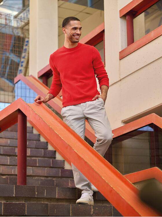 emilio adani Herren Pullover regular Rot 38301