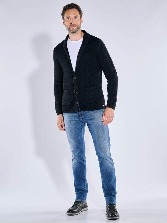 engbers Herren Sakko in edler Strickqualität Schwarz 39523