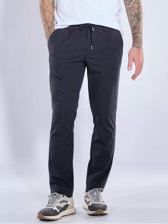 emilio adani Herren Moderne Chino-Hose Marineblau 39882