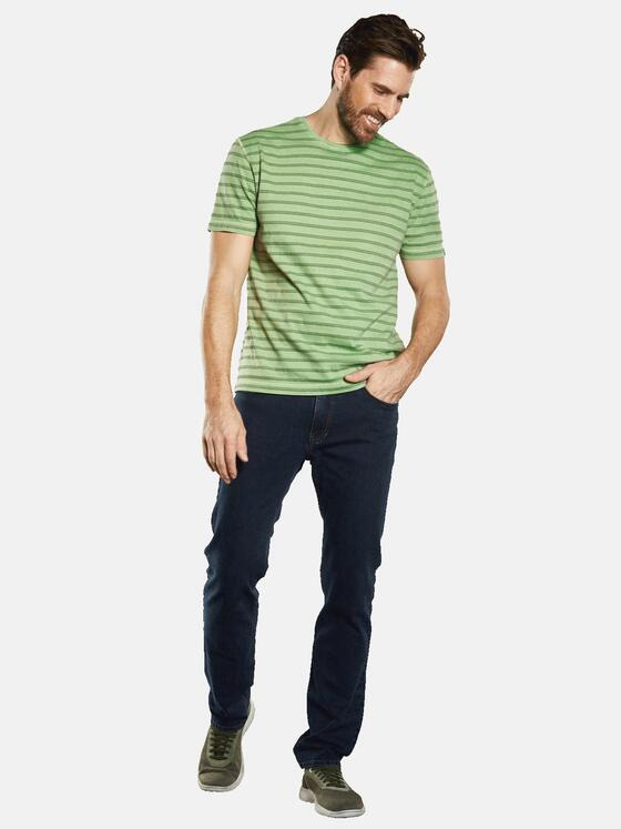 engbers Herren T-Shirt gestreift Grün 34519
