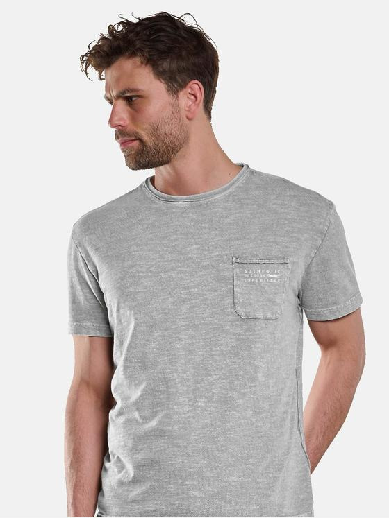 engbers Herren T-Shirt Rundhals uni Dunkelgrau 33113