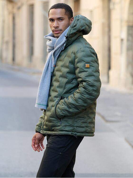 emilio adani Herren Wendejacke mit Kapuze Silbergrau 39285