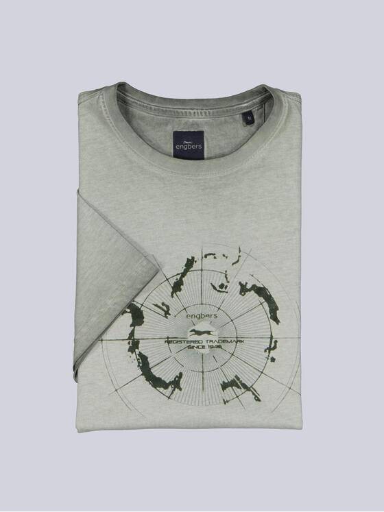 engbers Herren T-Shirt mit Print Gruen 38466