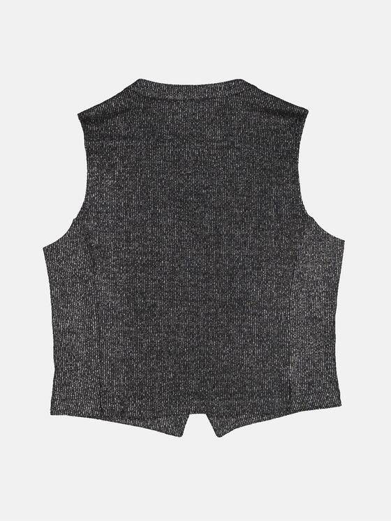 engbers Herren Sakko-Weste meliert Schwarz 33602