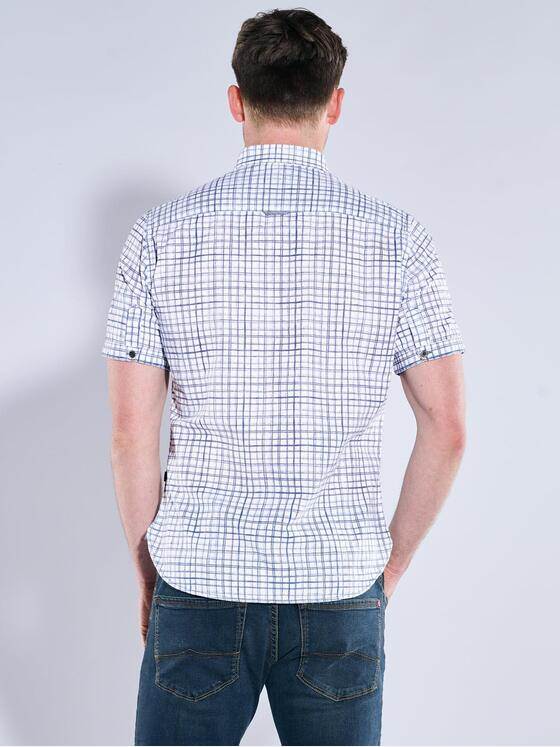 engbers Herren Kurzarm-Hemd kariert Brilliantblau 38491