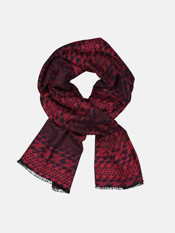 engbers Herren Schal gemustert Karminrot 33891