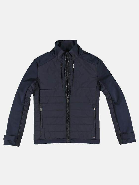 emilio adani Herren Jacke im Materialmix Blau 31769