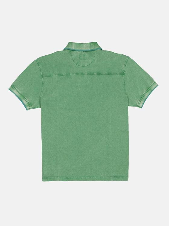 engbers Herren Polo-Shirt uni Grün 34328