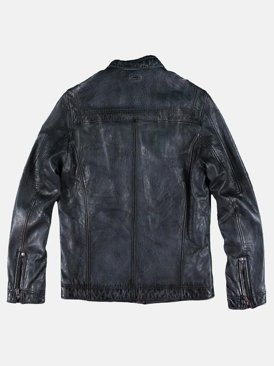 engbers Herren Lederjacke Saphirblau 30217