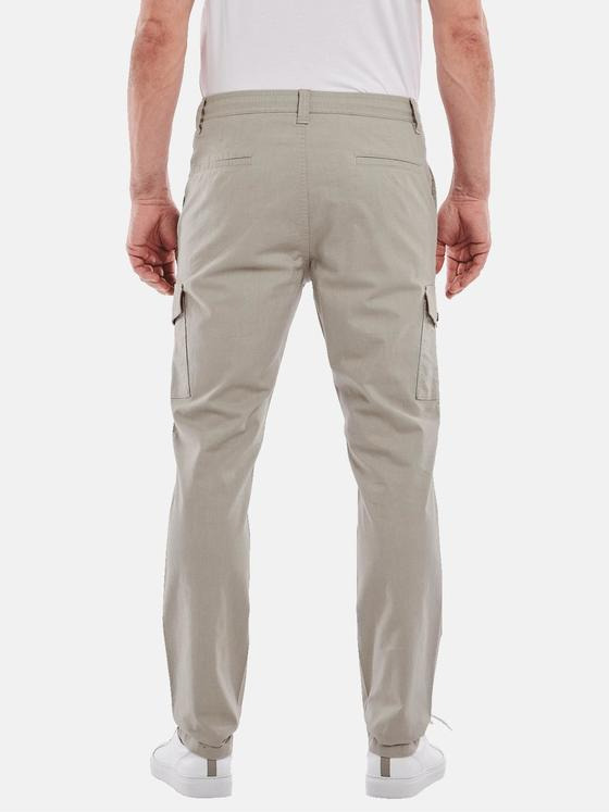 ENGBERS GERMANY Herren Cargo-Hose mit Tunnelzug Beige 35011