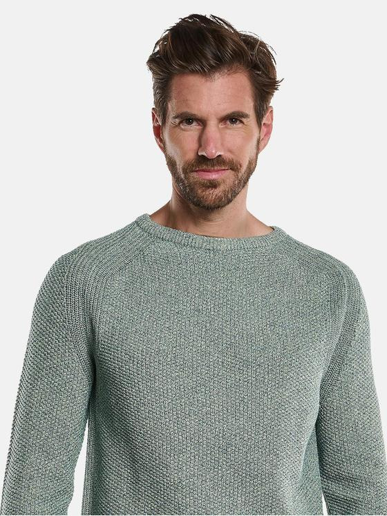 engbers Herren Pullover meliert Grün 34132
