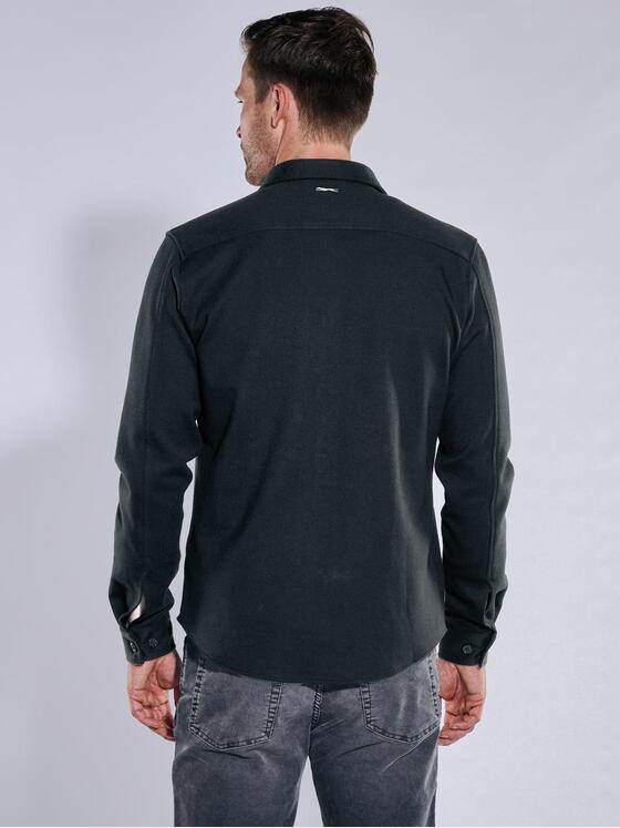 engbers Herren Overshirt slim fit Schwarz 37658