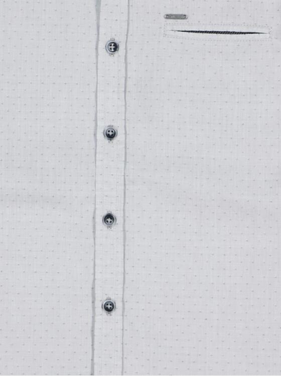 emilio adani Herren Langarm-Hemd strukturiert Silbergrau 32461