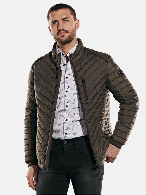 emilio adani Herren Jacke leicht gesteppt Braun 32449