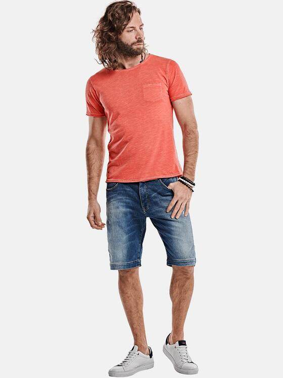 emilio adani Herren modisches T-Shirt Rot 27264