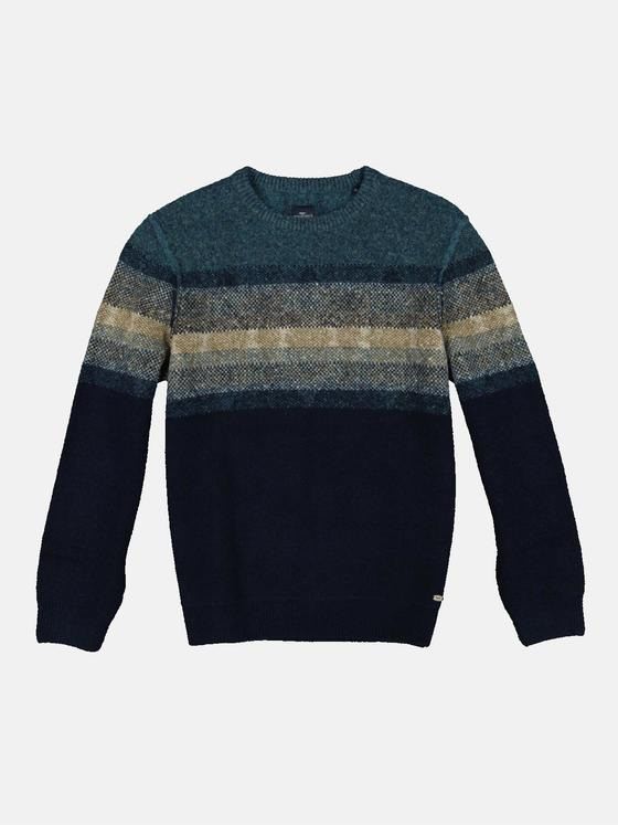 engbers Herren Pullover Rundhals Saphirblau 33851